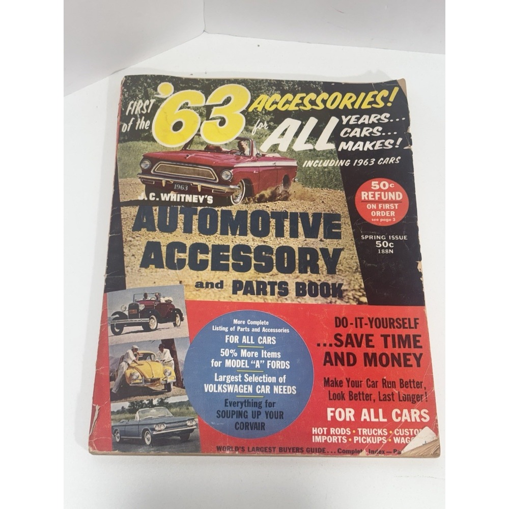 Vintage 6 Lot Of JC Whitney Parts & Accessories Magazines, Automotive All Makes - Picture 4 of 9